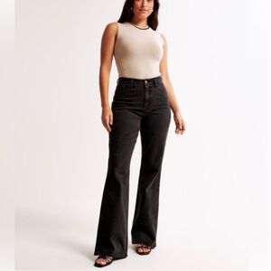 Abercrombie & Fitch Black Flare Jeans 27L